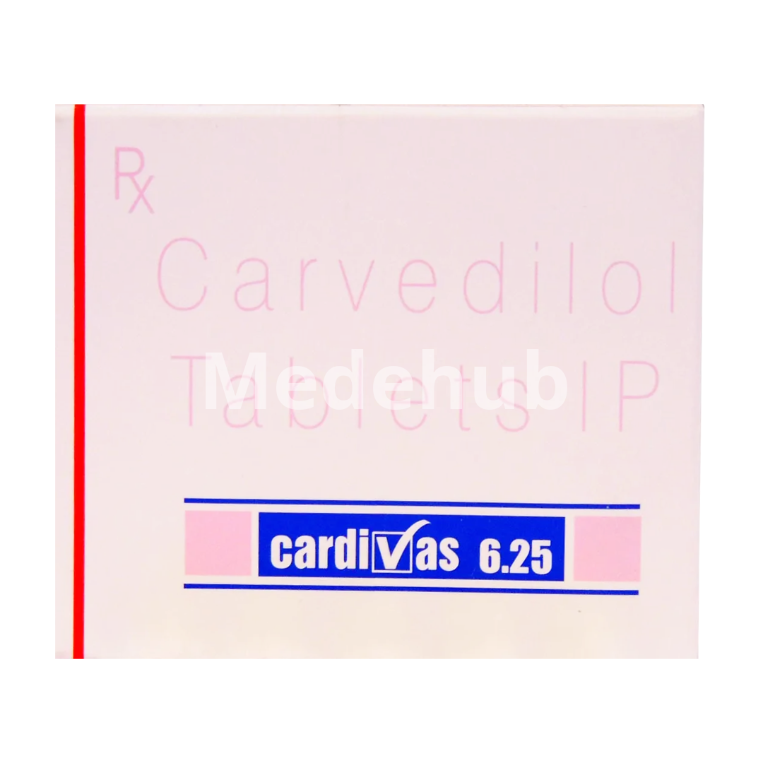 Cardivas 6.25mg Tablet - Medehub