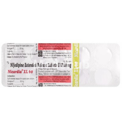 Nicardia XL 60mg Tablet