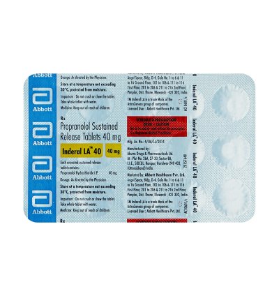 INDERAL LA 40 TAB             10 S