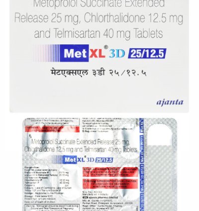 MET XL 3D 25/12.5 TAB         10 S