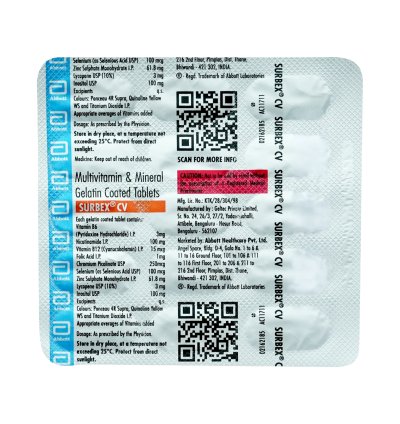 SURBEX CV TAB                 15 S