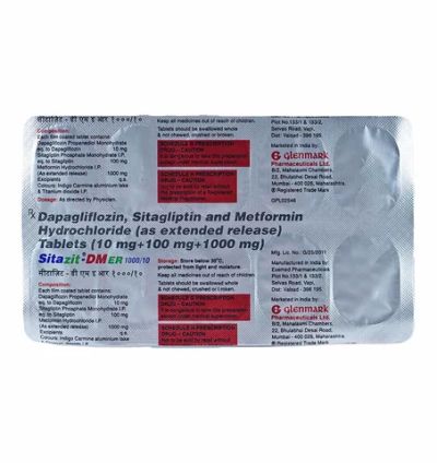 SITAZIT DM ER 10/1000 MG 10S