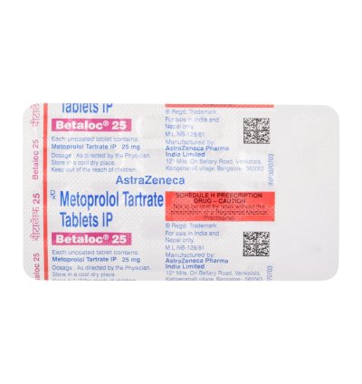 BETALOC 25 MG TAB