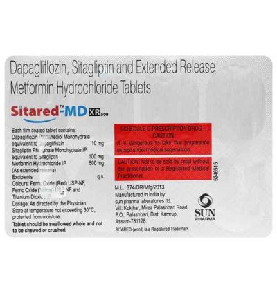 Sitared-MD XR 100/10/500 Tablet