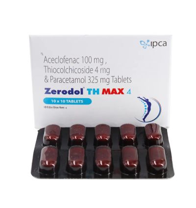 ZERODOL TH MAX 4 TAB          10'S